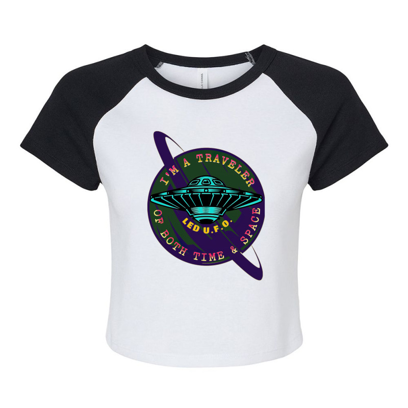 Traveler Of Time & Space Raglan Crop Top by PhoebeBaird | Artistshot