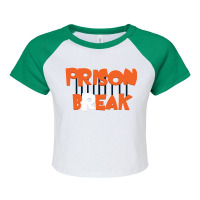 Prison Break Raglan Crop Top | Artistshot