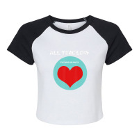 All Time Low Future Hearts Raglan Crop Top | Artistshot