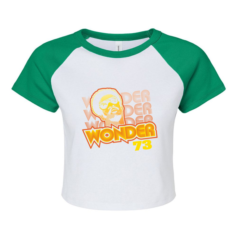 Stevie Wonder 73 Raglan Crop Top by cm-arts | Artistshot