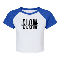 Glow Therapist Skincare Esthetician Glow Therapist T Shirt Raglan Crop Top | Artistshot