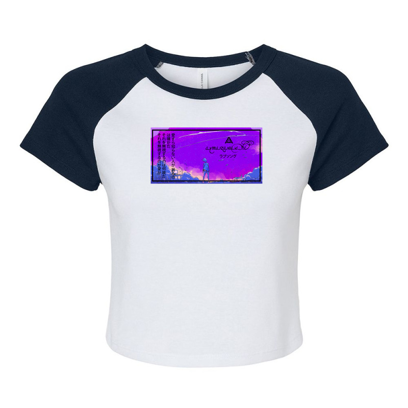 Amazarashi Love Song .png Raglan Crop Top by DonaldGutier | Artistshot