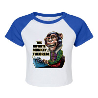 The Infinite Monkey Theorem, The Infinite Monkey Theorem Art, The Infi Raglan Crop Top | Artistshot