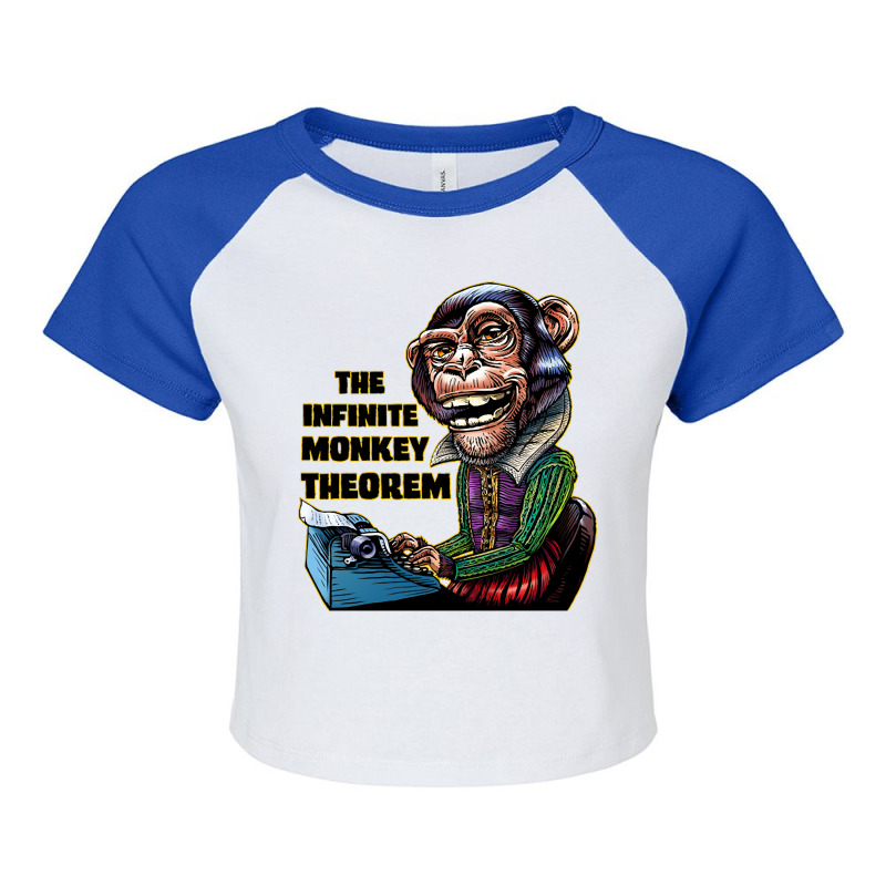 The Infinite Monkey Theorem, The Infinite Monkey Theorem Art, The Infi Raglan Crop Top by SHOPTYU | Artistshot