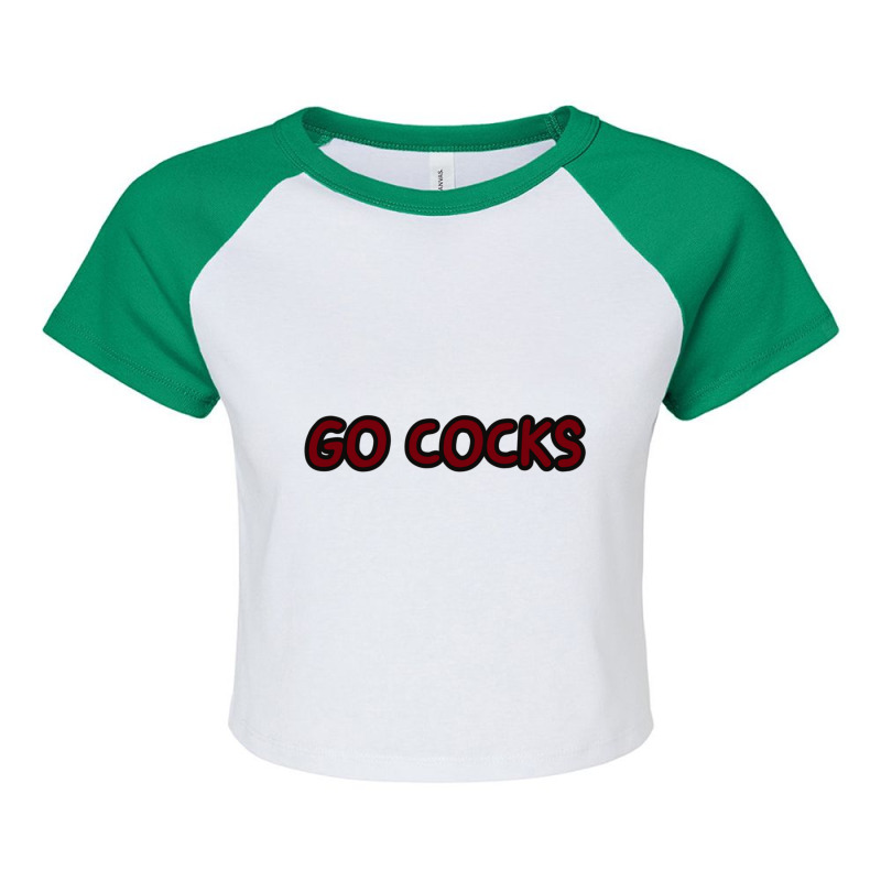 Go Cocks (usc) Raglan Crop Top by cm-arts | Artistshot