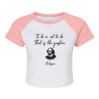 Willian Shakespeare Quote V1 Raglan Crop Top | Artistshot