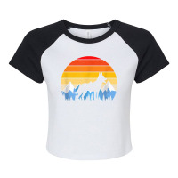 Vintage Retro Belgian Malinois Belgian Malinois Gift Raglan Crop Top | Artistshot