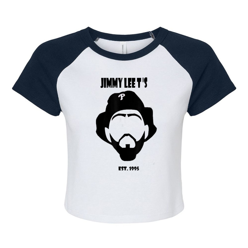 Jimmy Lee Tee Raglan Crop Top by ERNIEHERNANDEZ | Artistshot