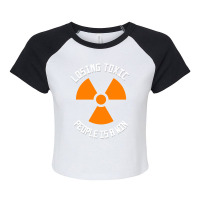 Losing Toxic People Is A Win - Motivational Quotes Raglan Crop Top | Artistshot