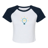 Brain Light 1 Raglan Crop Top | Artistshot