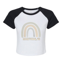 Maryville Tennessee Rainbow Pastel Raglan Crop Top | Artistshot