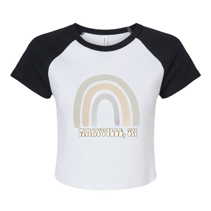 Maryville Tennessee Rainbow Pastel Raglan Crop Top by KIMARMSTEAD | Artistshot