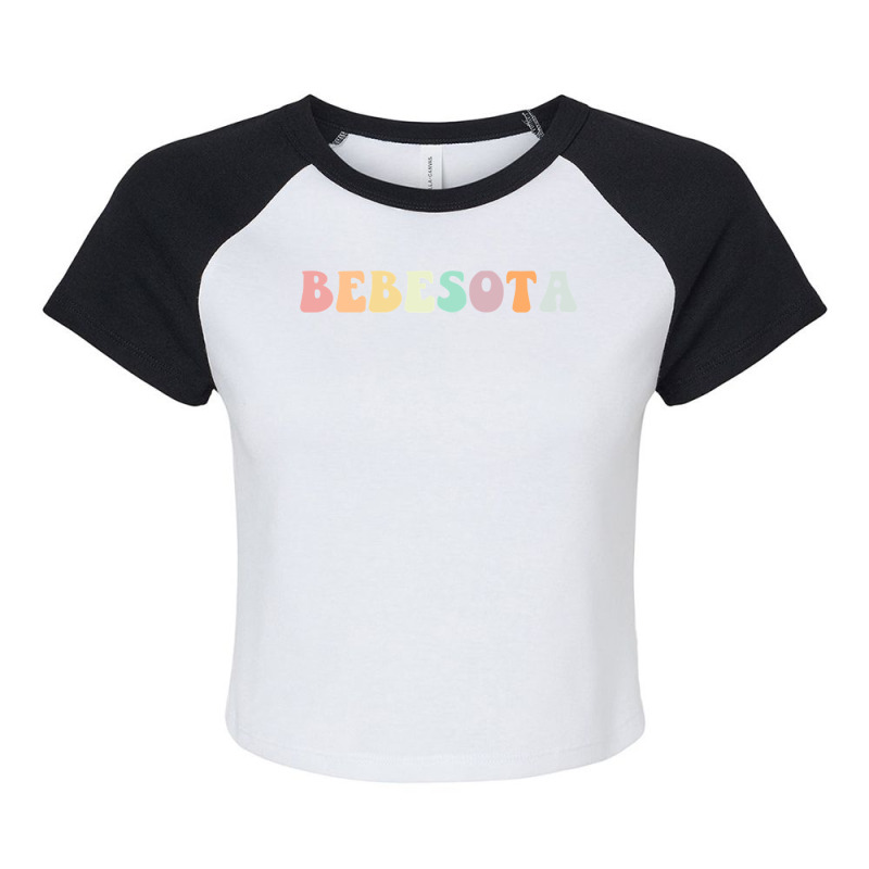 Bebesota Latina Retro Sweatshirt Raglan Crop Top by cm-arts | Artistshot