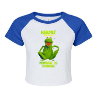 Kermit Normal Is Boring-ujgyb Raglan Crop Top | Artistshot