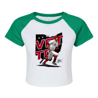 Joey Votto Player Map Raglan Crop Top | Artistshot