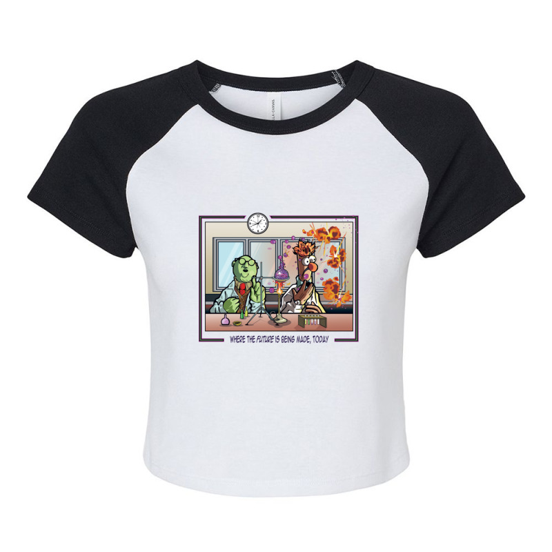 Muppet Labs Ii Raglan Crop Top | Artistshot