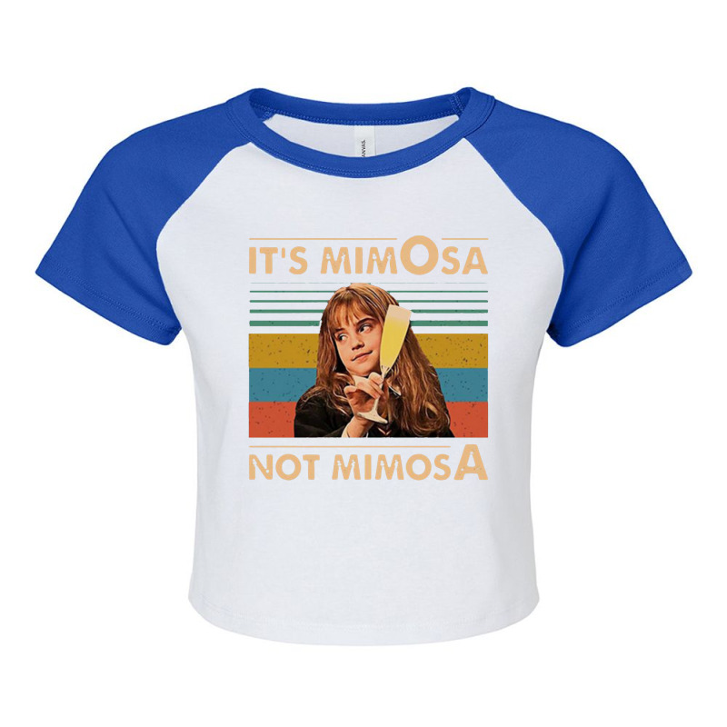 It's Mimosa Not Mimosa,mantra,quote Raglan Crop Top by tepungmoci | Artistshot