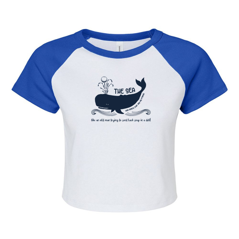 The Marine Biologist Raglan Crop Top by NicholasRoberson | Artistshot