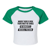 Medical Freedom No Mandates Anti Vaccination Gift T Shirt Raglan Crop Top | Artistshot