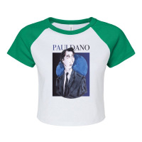 Paul Dano Artwork Raglan Crop Top | Artistshot