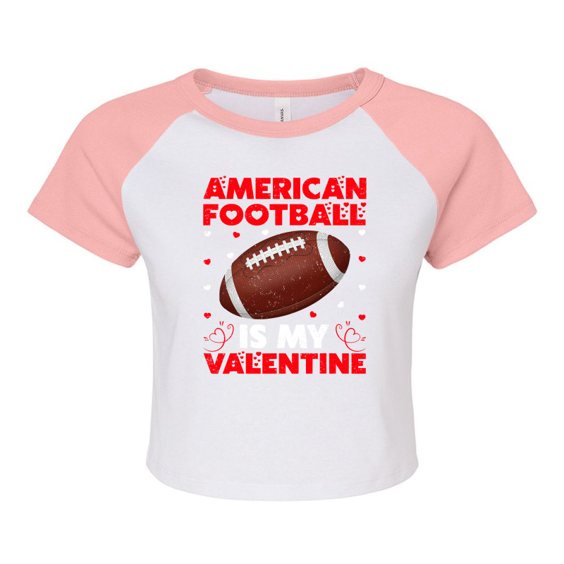 American Football Is My Valentine 13 Football Player Raglan Crop Top by coolquirrell | Artistshot