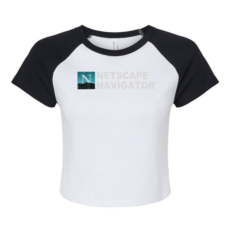 Netscape Navigator, Netscape Navigator Art, Netscape Navigator Vintage Raglan Crop Top by SHOPA00SA | Artistshot