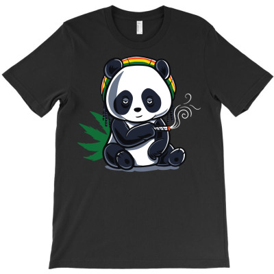 Weed Smoking Panda Hoodie Marijuana Cannabis Thc Stoner Gift Pullover T-shirt Designed By Annamarie Mueller