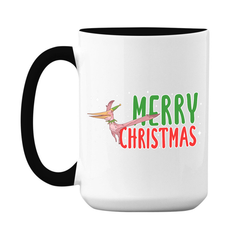 Christmas Pterosaurs Dinosaur Pteranodon Xmas Tree 15 Oz Coffee Mug | Artistshot