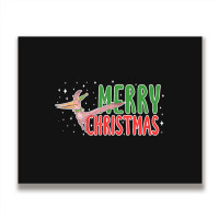 Christmas Pterosaurs Dinosaur Pteranodon Xmas Tree Metal Print Horizontal | Artistshot