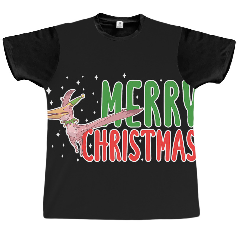 Christmas Pterosaurs Dinosaur Pteranodon Xmas Tree Graphic T-shirt | Artistshot