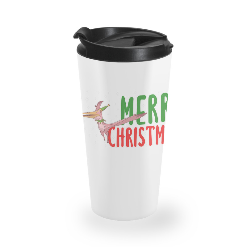 Christmas Pterosaurs Dinosaur Pteranodon Xmas Tree Travel Mug | Artistshot