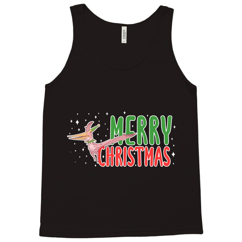 Christmas Pterosaurs Dinosaur Pteranodon Xmas Tree Tank Top | Artistshot