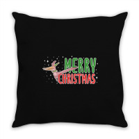 Christmas Pterosaurs Dinosaur Pteranodon Xmas Tree Throw Pillow | Artistshot