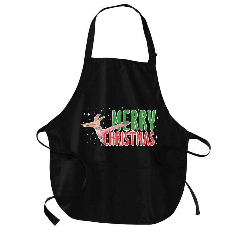 Christmas Pterosaurs Dinosaur Pteranodon Xmas Tree Medium-length Apron | Artistshot