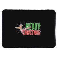 Christmas Pterosaurs Dinosaur Pteranodon Xmas Tree Rectangle Patch | Artistshot