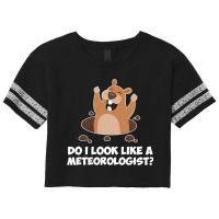 Do I Look Like A Meteorologist Funny Groundhog Day Scorecard Crop Tee | Artistshot