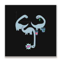 Dino Dinosaur Machine Learning Algorithm Data Scie Metal Print Square | Artistshot