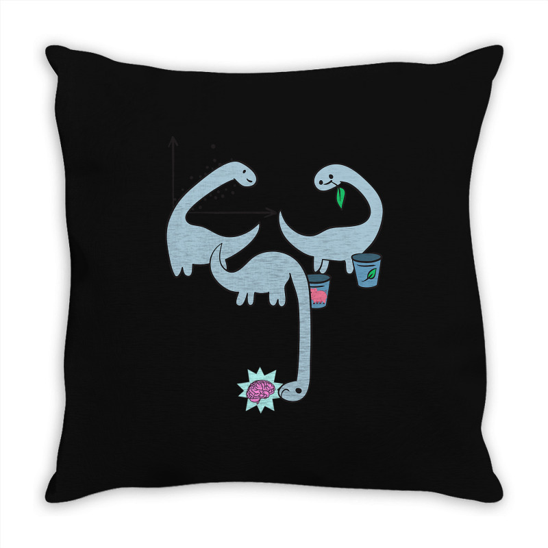 Dino Dinosaur Machine Learning Algorithm Data Scie Throw Pillow | Artistshot