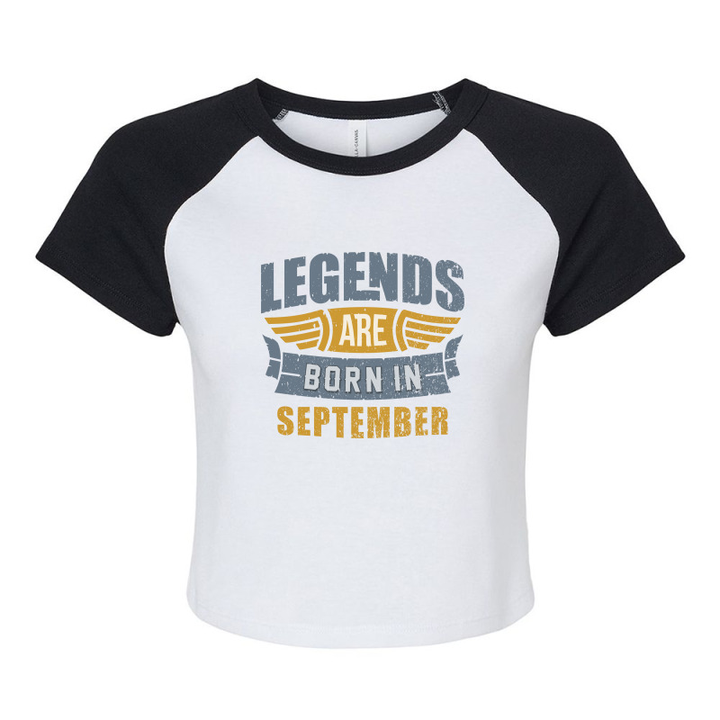 Legend Born September Raglan Crop Top by nandapjr | Artistshot