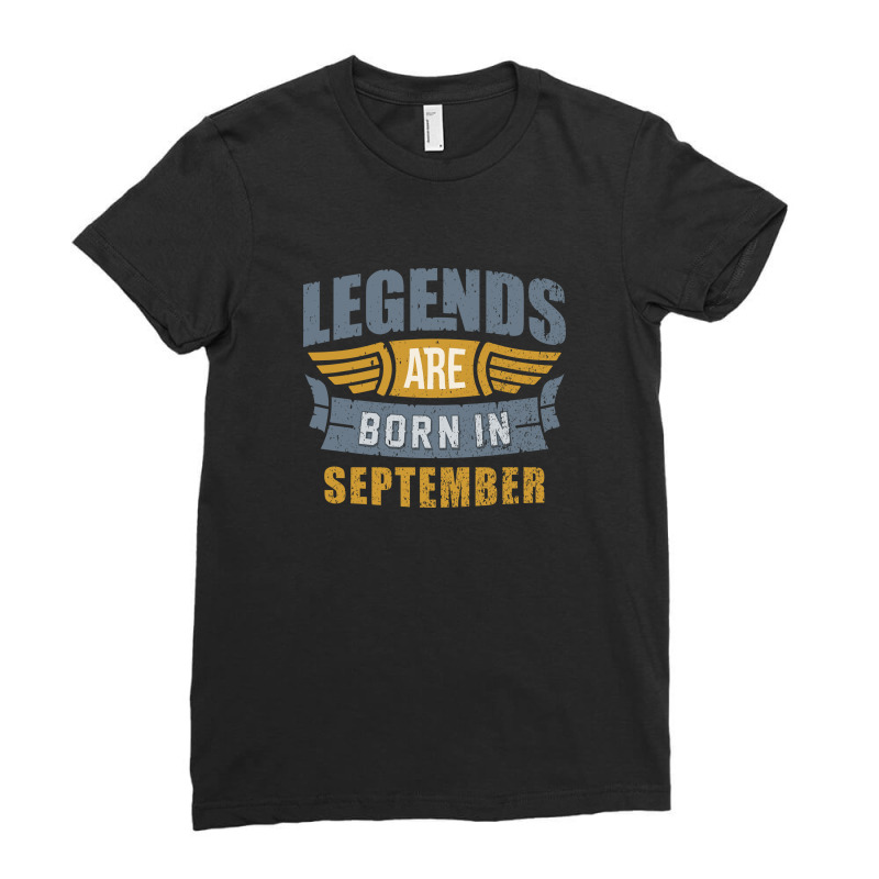 Legend Born September Ladies Fitted T-Shirt by nandapjr | Artistshot