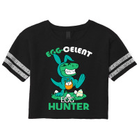 Egg Celent Egghunter Trex Dinosaur Easter Scorecard Crop Tee | Artistshot