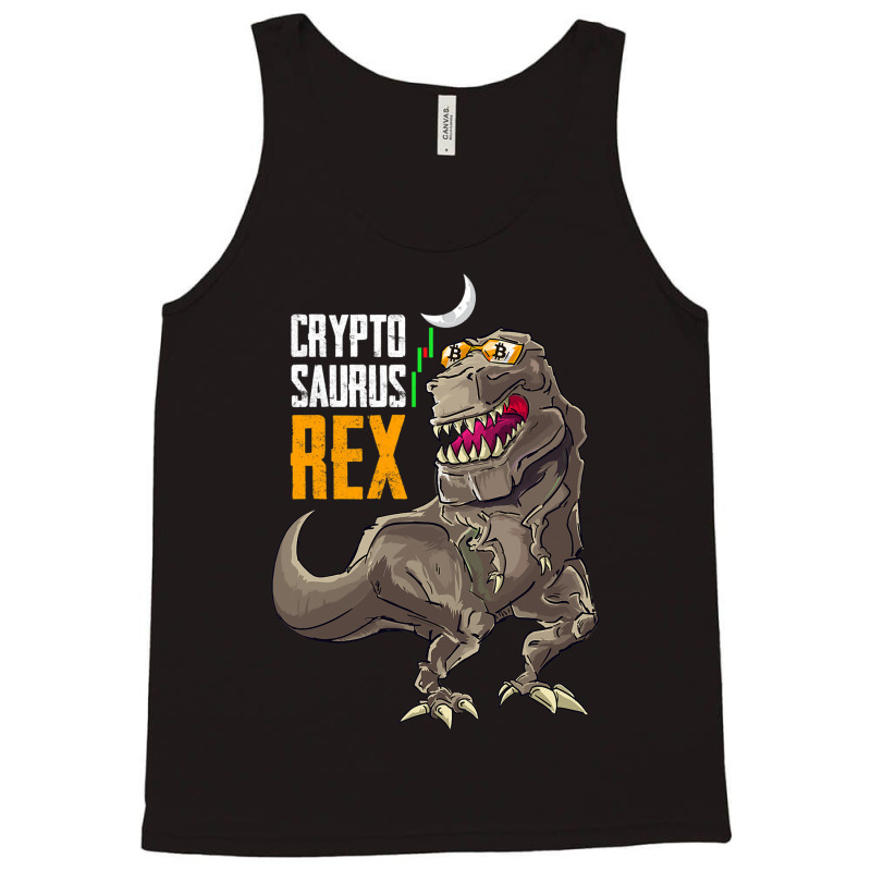 Cryptosaurus Rex Funny Bitcoin Dinosaur Btc Crypto Tank Top | Artistshot