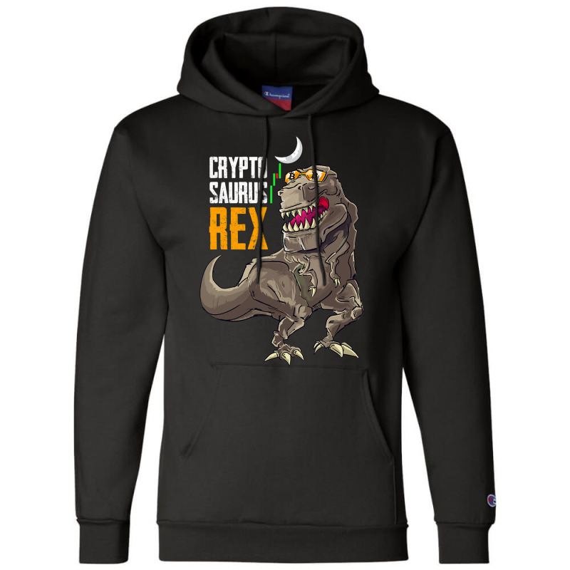 Cryptosaurus Rex Funny Bitcoin Dinosaur Btc Crypto Champion Hoodie | Artistshot