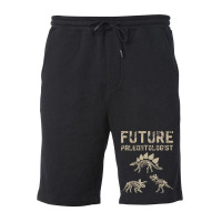 Dino Future Paleontologist Paleontology Gift Dinos Fleece Short | Artistshot