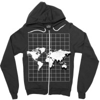 Cartography World Map Traveler Globe World Map Zipper Hoodie | Artistshot