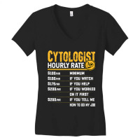 Cytologist Cytology Microbiologist Microscopy Hour Women's V-neck T-shirt | Artistshot