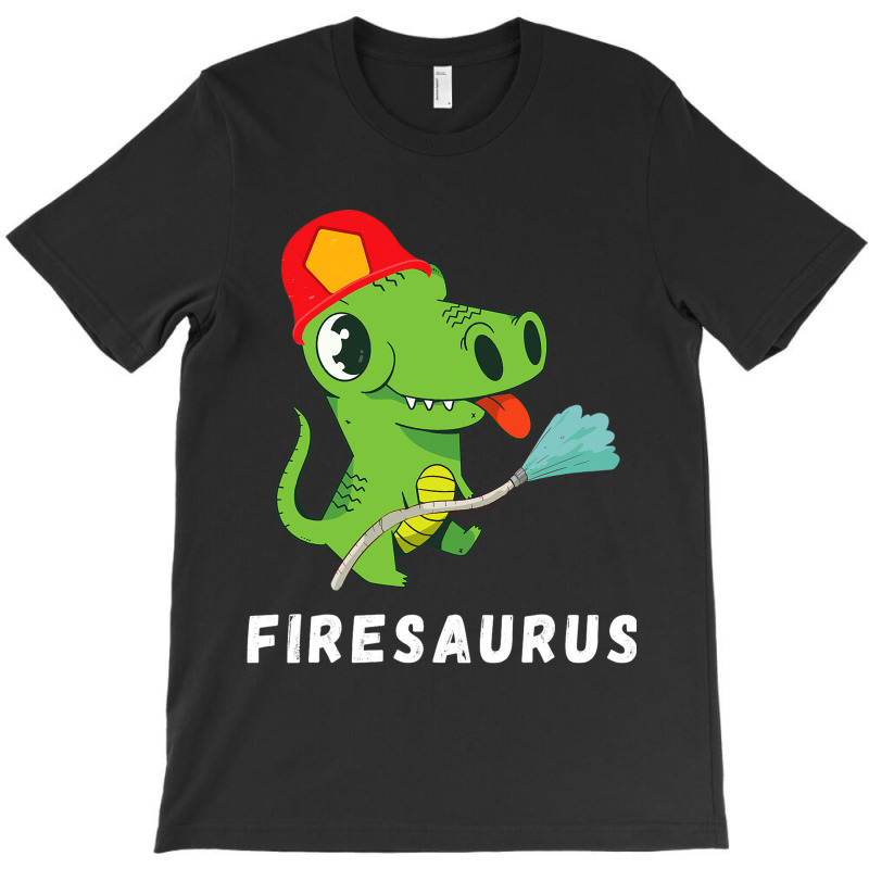 Firefighter Volunteer Fireman Dinosaur Funny Dino  T-shirt | Artistshot