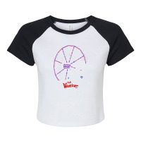 Mod. 7 The Warriors New York Bronx Coney Island Wonder Wheel Raglan Crop Top | Artistshot