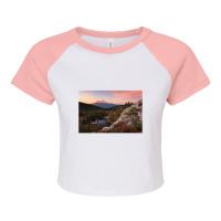 Between The Light Raglan Crop Top | Artistshot