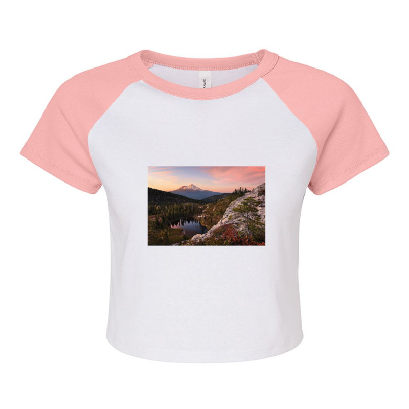 Between The Light Raglan Crop Top by LaDonnaOesterle | Artistshot